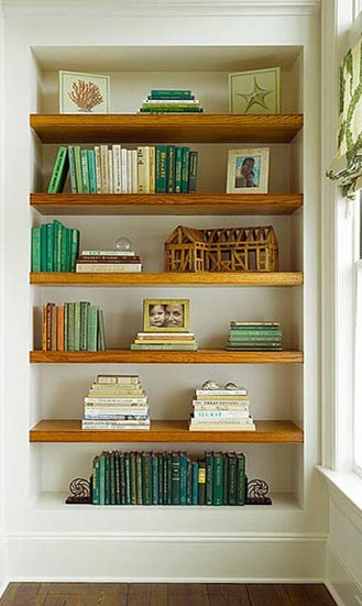 floating shelves into a nook 12 decorating ideas
