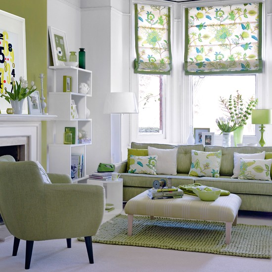 26 Relaxing Green Living Room Ideas - Decoholic