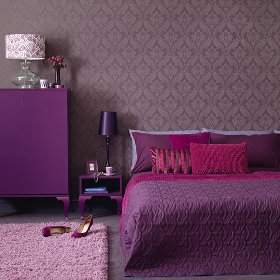 and sophisticated connotations of purple make it perfect for a bedroom ...