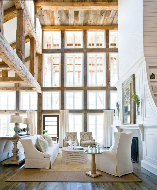 formal traditional rustic living room design