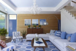 contemporary blue and white living room by apd architects