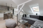 gray attic loft by ooox