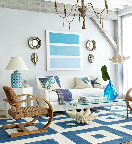 14 Great Beach Themed Living Room Ideas - Decoholic