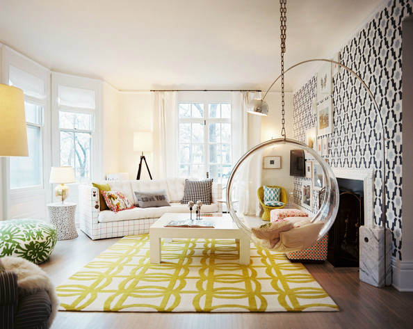 modern pattern small living room