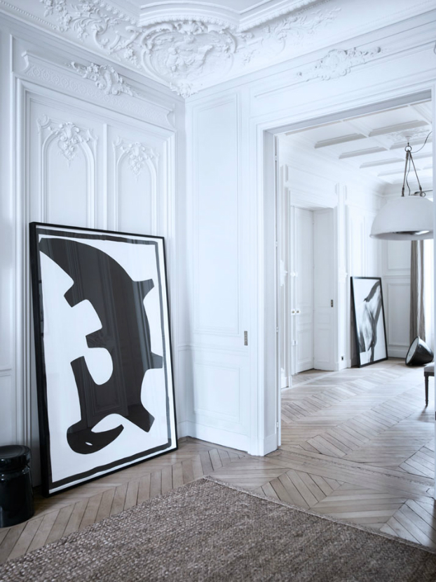 Historic Parisian Apartment with Contemporary Art 10