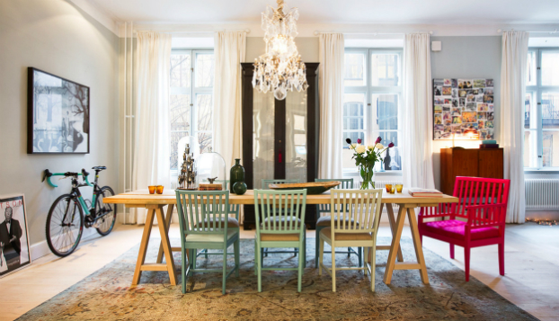 Scandinavian Interior Design With Colour Touches