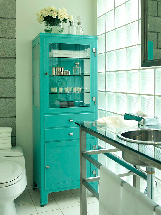 cabinet in small bathroom design idea