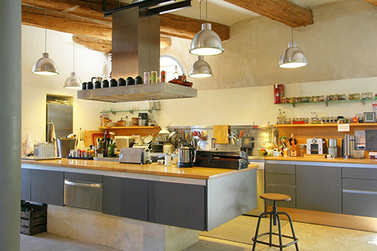 contemporary industrial kitchen design