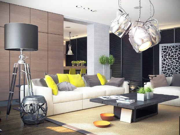 contemporary living room by sokruta 