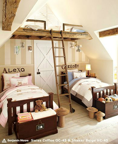 boy and girl bedding for shared room