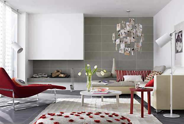 bold-gray-red-color-living-room-decorating-idea