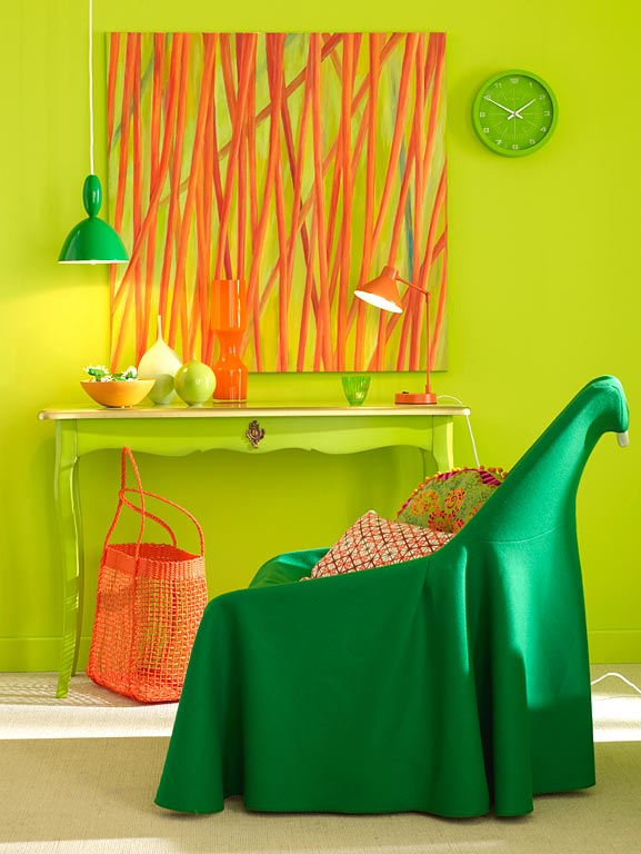 bold-green-orange-color-decor