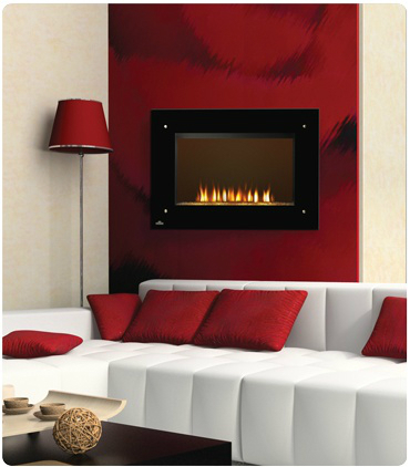 red Fireplace Color Ideas 