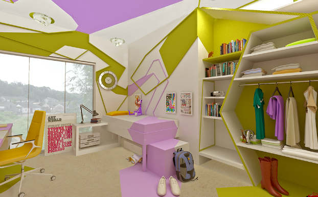 Innovative Cubist Room For Teenage Girl 2