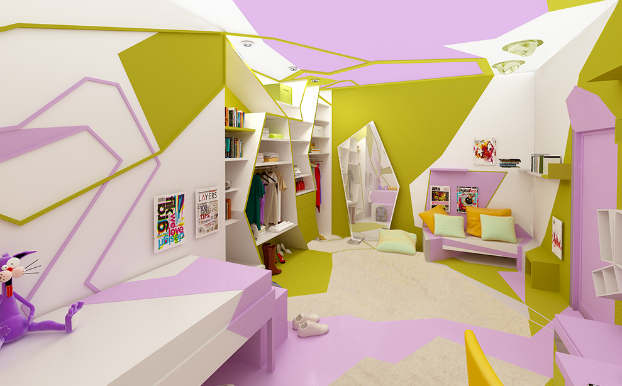 Innovative Cubist Room For Teenage Girl 3