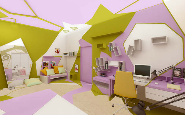 Innovative Cubist Room For Teenage Girl 7