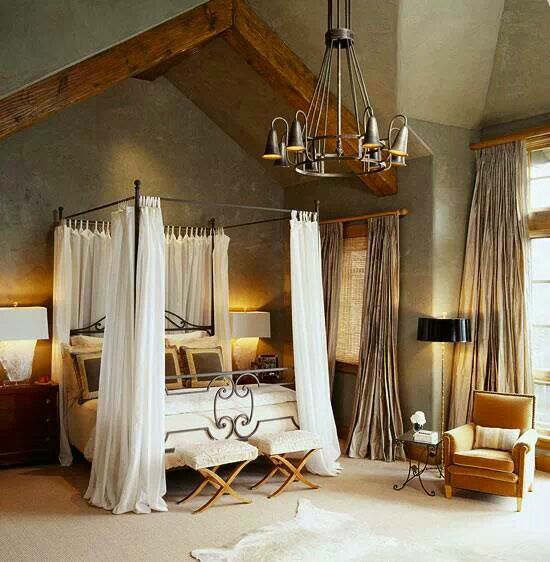 rustic bedroom decorating idea 14