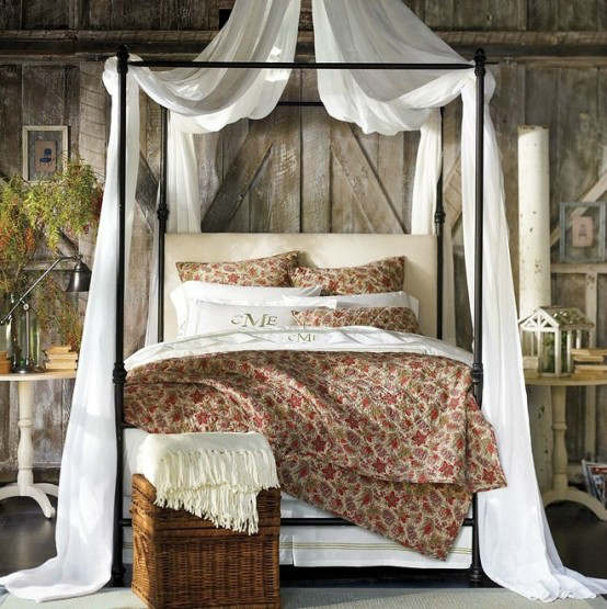 rustic bedroom decorating idea 44