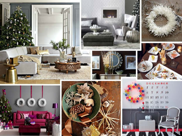 Christmas living room country decorating idea 26