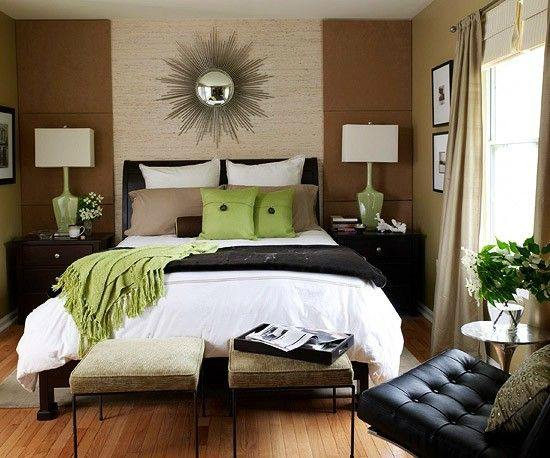 black brown white green bedroom color scheme