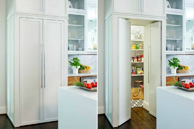 pantry door to look like kitchen cabinets