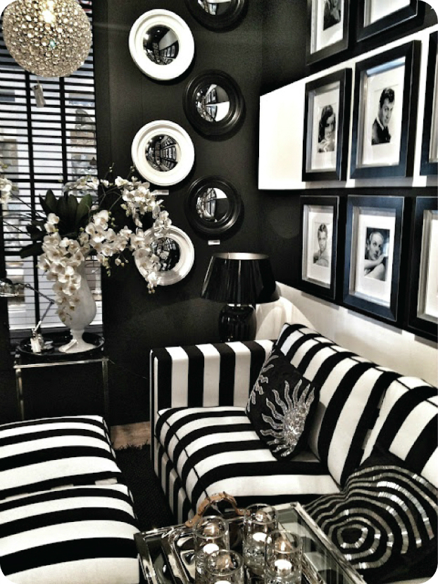 old holywood glam black white home decor trends 2014