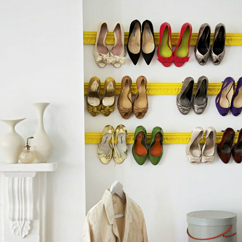 Mantle to hang your shoes on