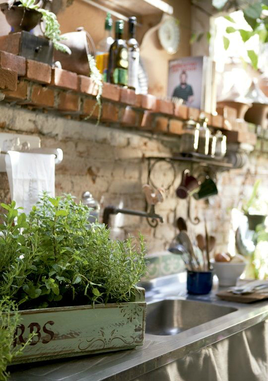 kitchen decorating ideas with herbs 16