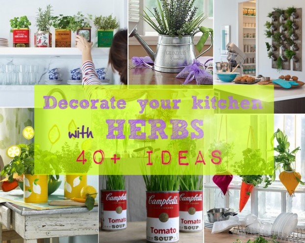 kitchen decorating ideas with herbs 47