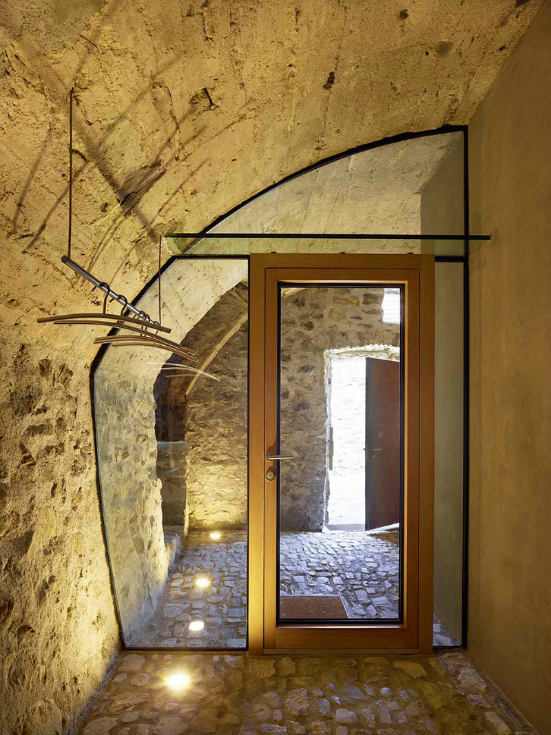 cave house contemporary stone interior 6