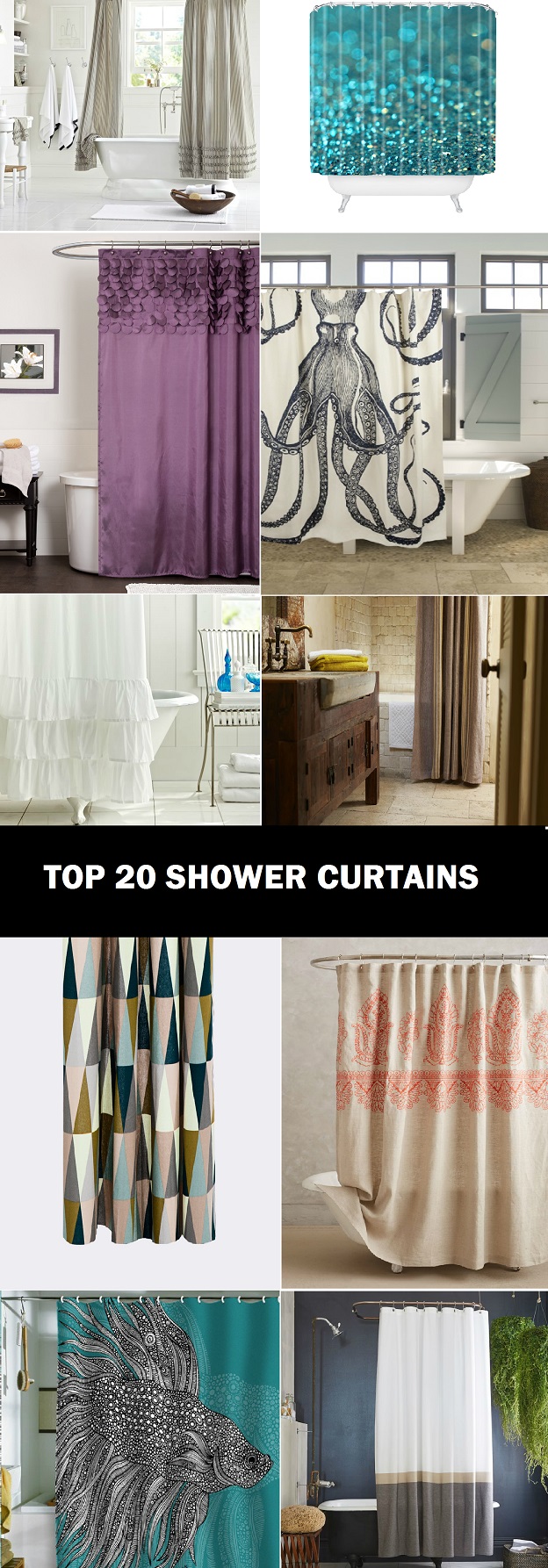 top best shower curtains