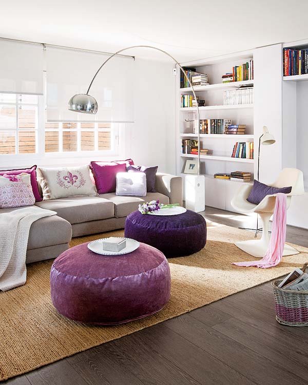 Purple Hues contemporary interior 