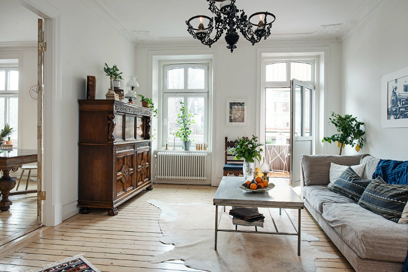 eclectic scandinavian home interior 12