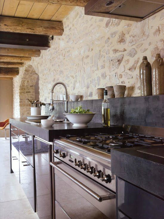 Kitchen Design Ideas with Stone Walls 28