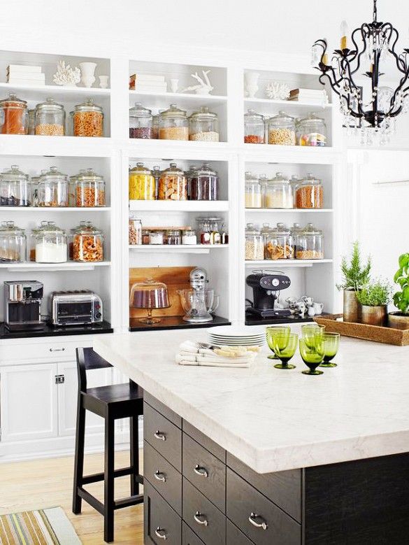 26 Kitchen Open Shelves Ideas - Decoholic
