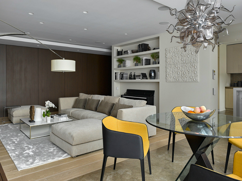 contemporary elegant apartment interior design by Fedorova 10