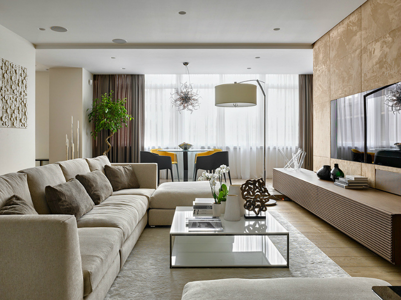 contemporary elegant apartment interior design by Fedorova 2