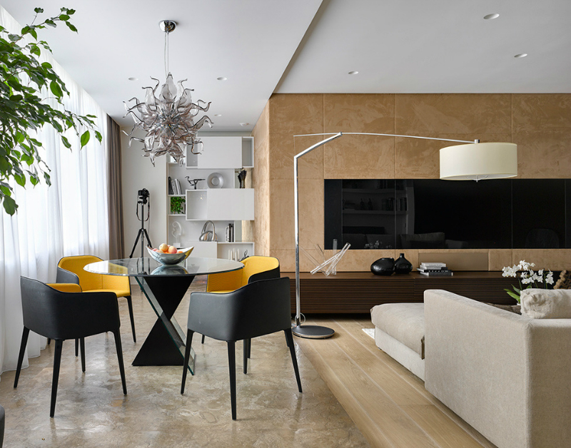 contemporary elegant apartment interior design by Fedorova 6