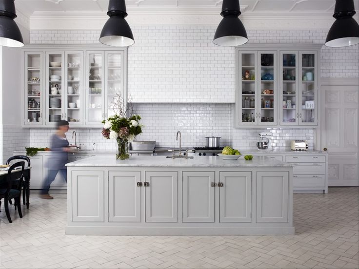 gray kitchen design idea 46
