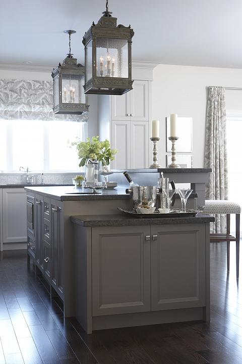 gray kitchen design idea 70
