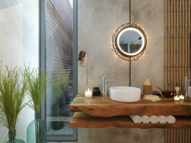 Bathroom: Natural Zen Like Elegance 