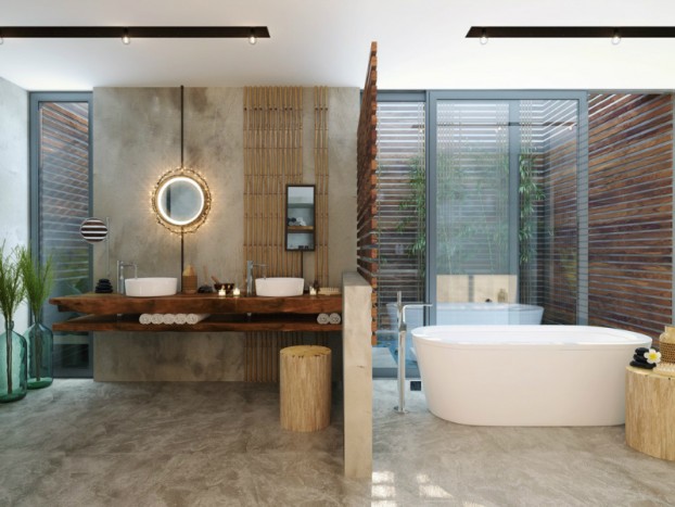Bathroom: Natural Zen Like Elegance 7