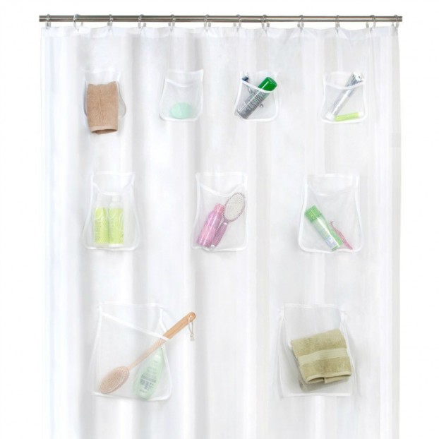 Shower Curtains With Pockets