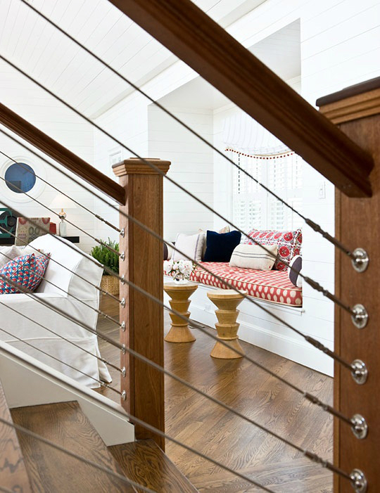 interior stair rails with tension wire