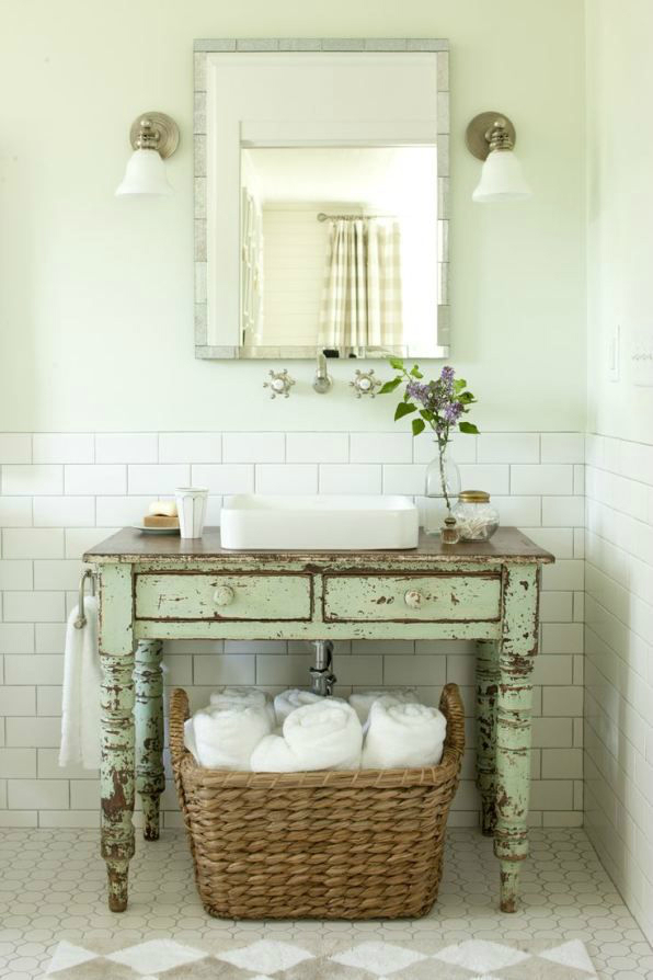 26 Bathroom Vanity Ideas Design, Farm Table Vanity