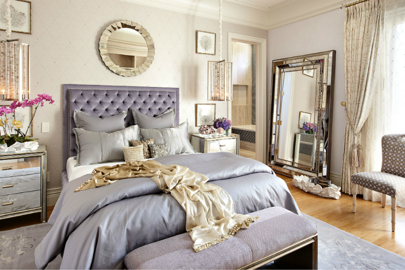 Glamorous bedroom dÃ©cor blend chick ideals with functionality ...