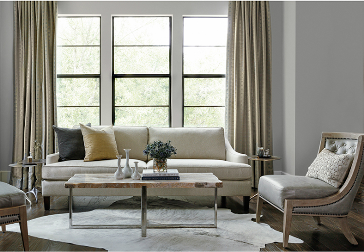 high fashion home gray wall living room idea 68