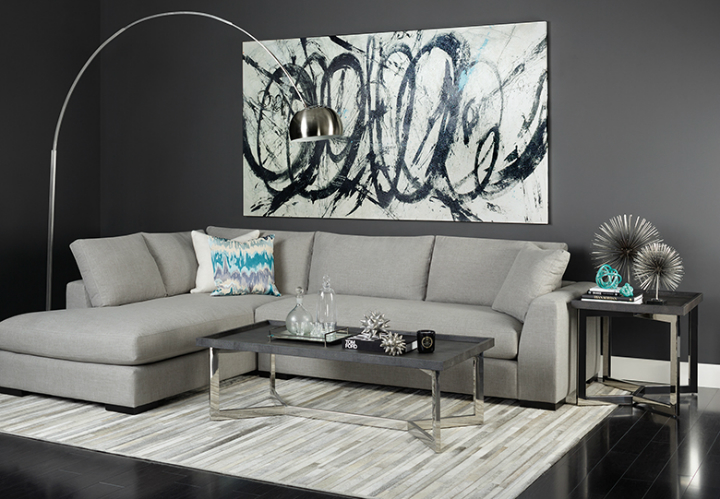 high fashion home gray wall living room idea 31