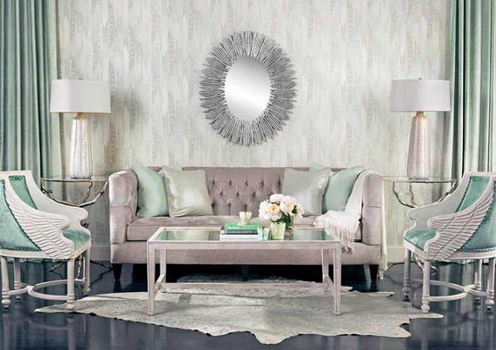 high fashion home gray wall living room idea 45