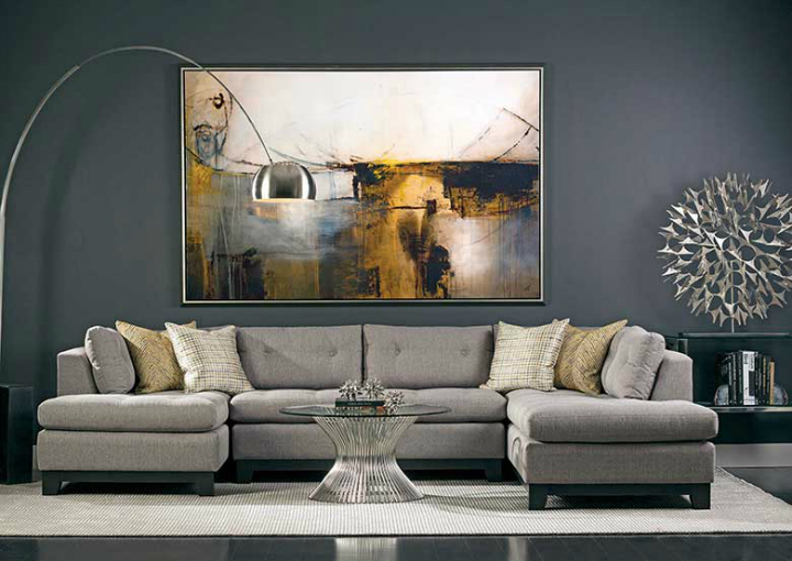 high fashion home gray wall living room idea 50